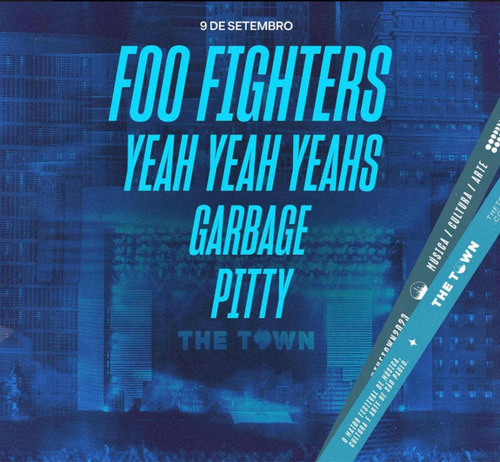 Ingresso The Town - 09/09 - Foo Fighters - Inteira