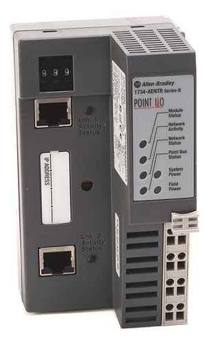 Allen-bradley 1734-aentr 2 Portas Ethernet/ip Para Point I/o