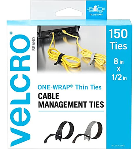 Paquete Económico De 150 Bridas Para Cables Marca Velcro | R