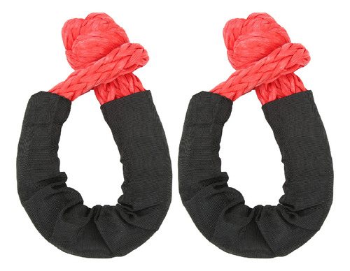 Red Red Towing Soft Shackle, 2 Peças, Recuperação, 35 Tonela