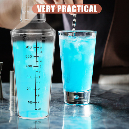 Vaso Para Mezclar Bebidas, Coctelera Manual Para Té Con Lech