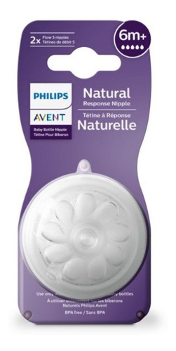 Tetina Philips Avent Natural Response Flujo Rápido 2pz