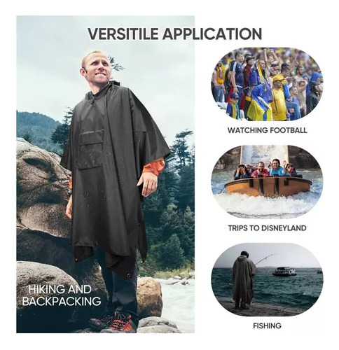 Trae Un Poncho Impermeable Para Acampar