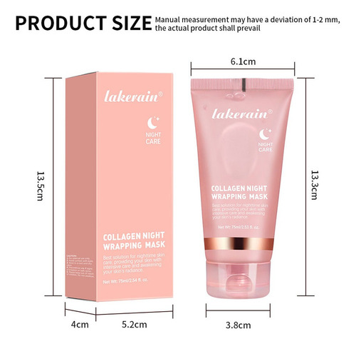 Mascarilla Facial Kit Nocturno Colágeno Antiedad 125g