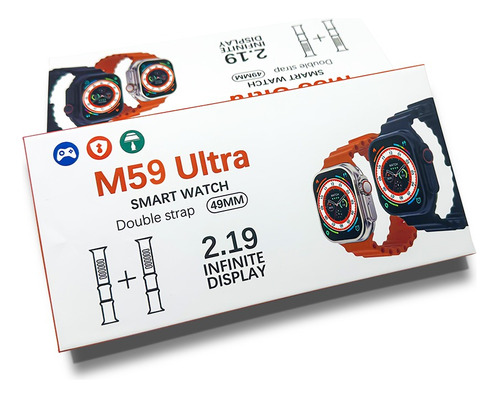 Smart Watch M59 Ultra 2.19 + 2 Correas