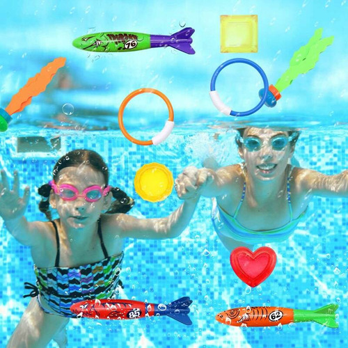 Set D Juguetes P/ Piscina Playa Pack 41 Piezas Juego D Buceo