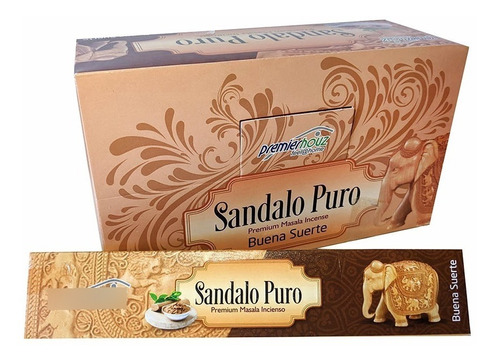 Incienso Premium De Sándalo Puro 12 Cajitas / Premierhouz