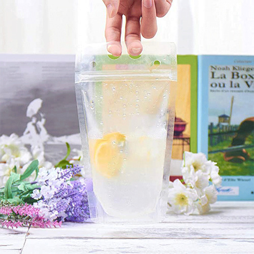 100 Bolsas De Almacenamiento Autosellantes Para Bebidas Fría