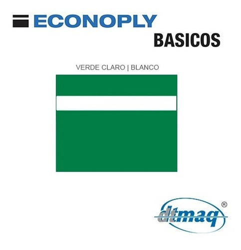 Imagen 1 de 5 de Plástico Bicapa Laserable Econoply Verde Claro Blanco 60x40