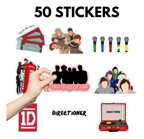 One Direction Stickers 50 Calcomanias