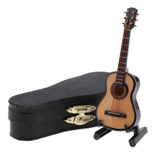 Mini Instrumento Musica Para Guitarra Caja Almacenamiento