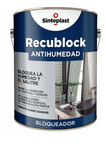 Latex Recublock Antihumedad X 10 Lts Sinteplast