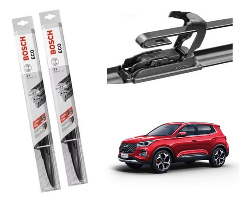 Juego De Plumillas Delanteras Bosch Eco Para Chery Tiggo 3