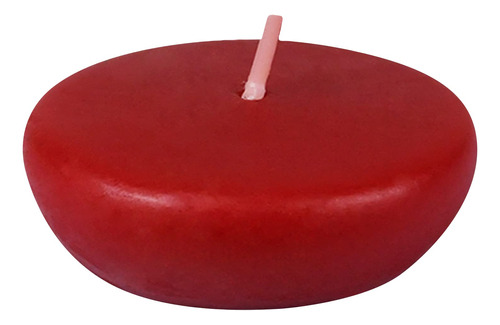 Zest Vela 24-piece Velas Flotantes, 2.25-inch, Rojo