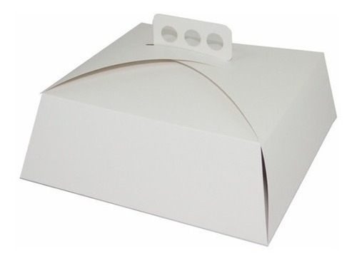 Caja Torta Blanca (30x30x10) X 10 Unidades Valija Tarta