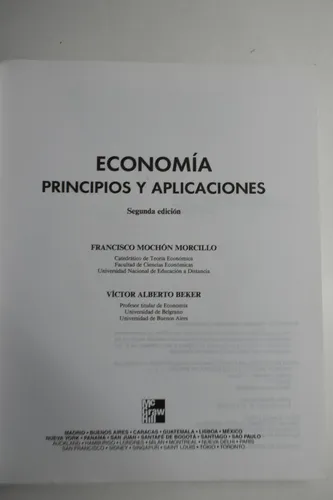 Economía : Principios Y Aplicaciones Mochon , Beker C233 (Usado)
