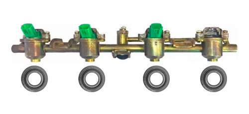 Sellos Riel Inyector Frontier 2.4 1998 A 2004 Plano (4 Pzas)
