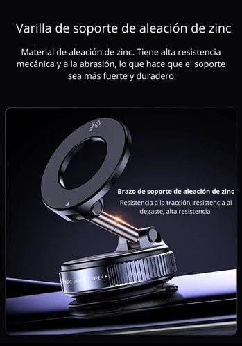 Soporte Celular Magnético 360° Auto Escritorio I Imán Fuerte
