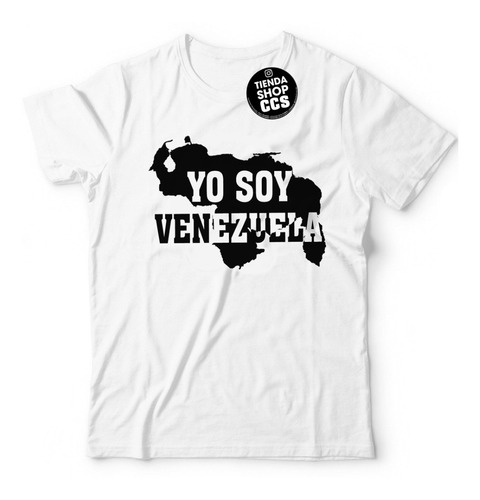 Franela De Venezuela Mapa Estampada Para Dama Y Caballero