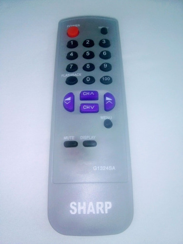 Control Remoto Tv Sharp Convencional Lcd Led Con Pilas 