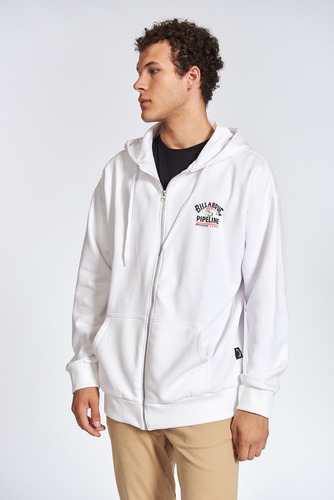 Buzo Billabong Pipeline Tube Over Zip Hood Hombre 