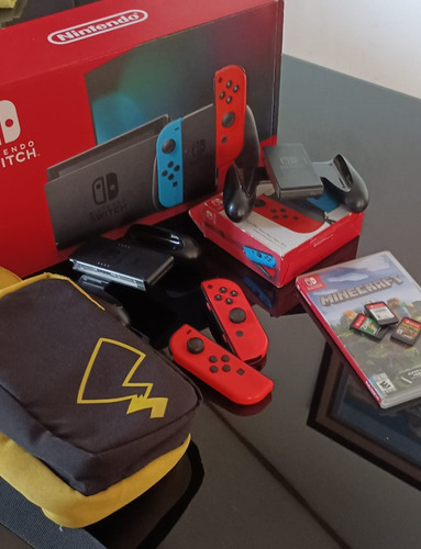 Nintendo Switch Con Juegos Mas Bolso 