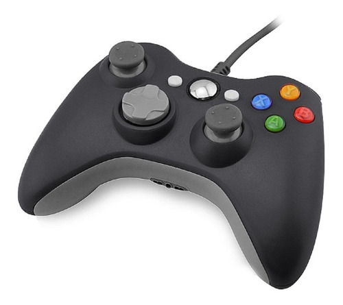 Control Generico Compatible Con Xbox 360 Alambrico Negro 