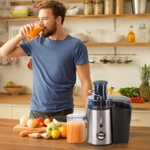 Extractor de jugos 800w licuadora con envase Color Plateado