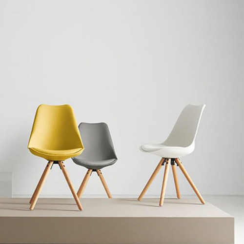 Imagen 7 de 7 de Silla Tulip Pata Redonda Blanca