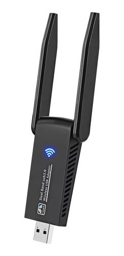 Imagen 9 de 9 de Antena Adaptador Wifi Usb 3 Dual Band 2.4 Y 5 Ghz 1300mbs