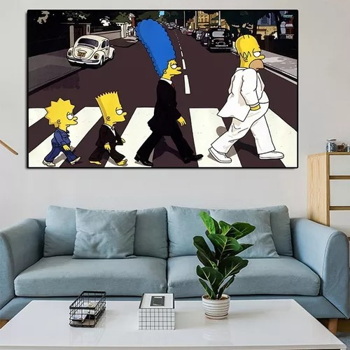 Los Simpson Cuadro Decorativo 2-ultra Hd 100x70cm.