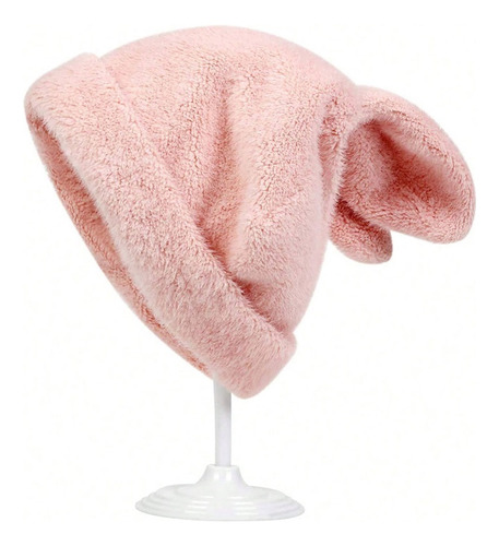 Gorro De Felpa Con Orejas De Conejo, Gorro De Pelo, Gorro