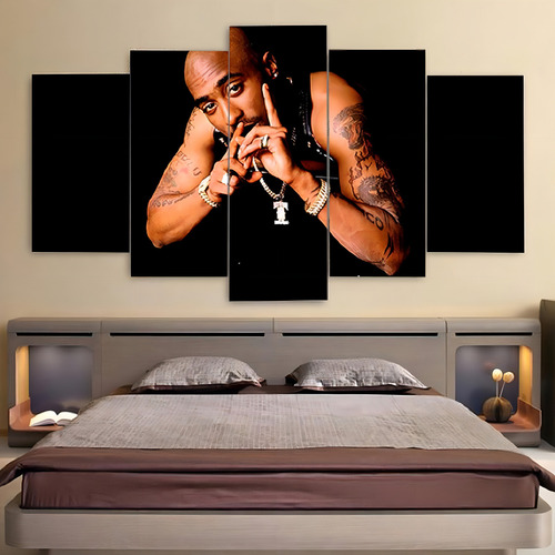 Marco decorativo de mosaico Hip Hop, 2 unidades, Shakur, 5 unidades, Mod497