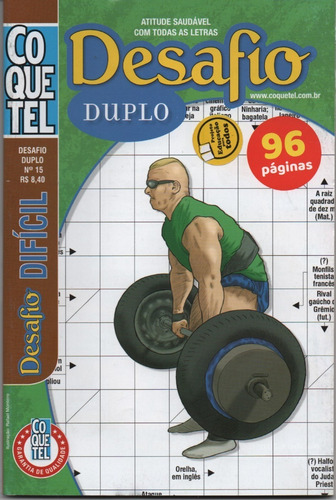 Kit Palavras Cruzadas Desafio Difícil Duplo Coquetel