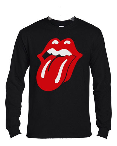 Polera Ml The Rolling Stones Tongue No Logo Rock Abominatron
