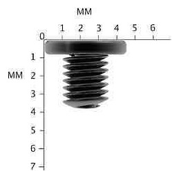 Tornillo Rosca In Para Maquina Oblea Cabeza