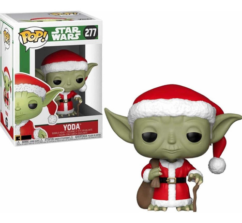 Funko Pop Star Wars Yoda Santa Claus 277 Navidad Mandalorian