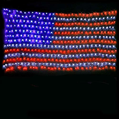 Luces De Bandera Americana Con 420 Leds Súper Brillantes, Ka