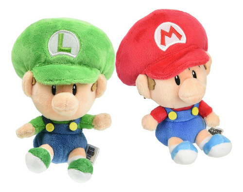 2pc Super Mario Baby Mario Luigi Peluche Muñeca Niños Regalo