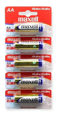 Pack 5 Pilas Alcalinas Maxell Tamaño Aa / Sanfex S99992a