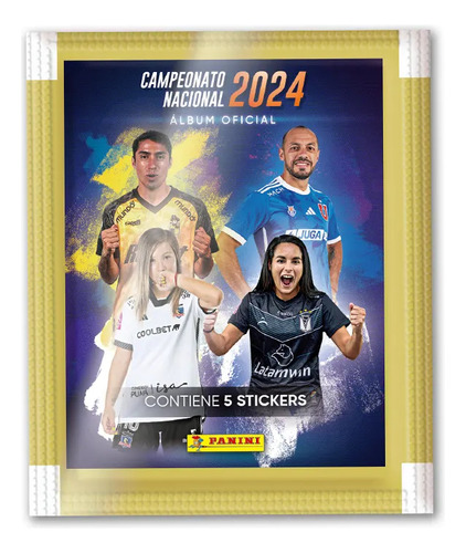 Pack 5 Sobres Campeonato Nacional 2024 Original Panini