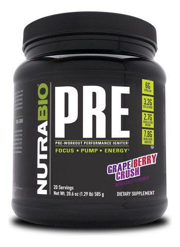 Pre Entreno Nutrabio Performance Pre V5