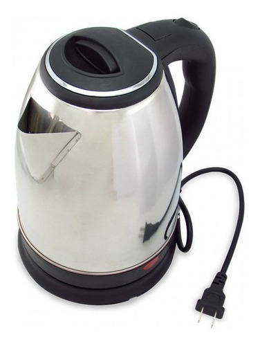 Hervidor De Agua Eléctrico 2lt Tetera Acero Inoxidable Cafet