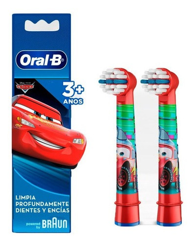 Cepillo de dientes eléctrico  Oral-B Disney Cars  multicolor  - pack  x 2