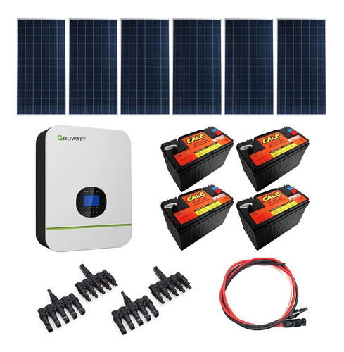 Kit Solar  De 3000 Watts Con Inversor Cargador 
