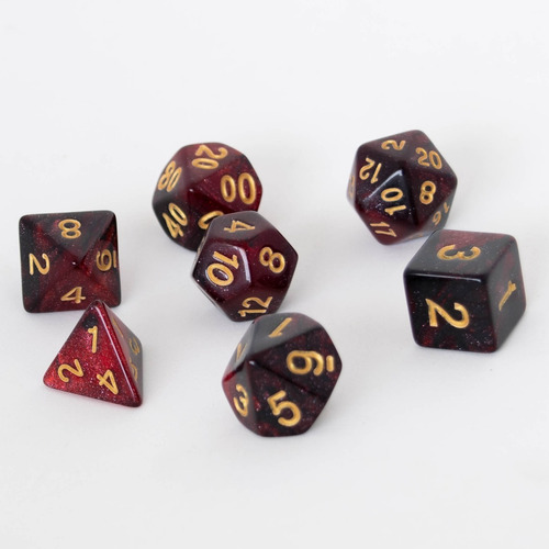 Set De 7 Dados Para Rol - Meteor Shower