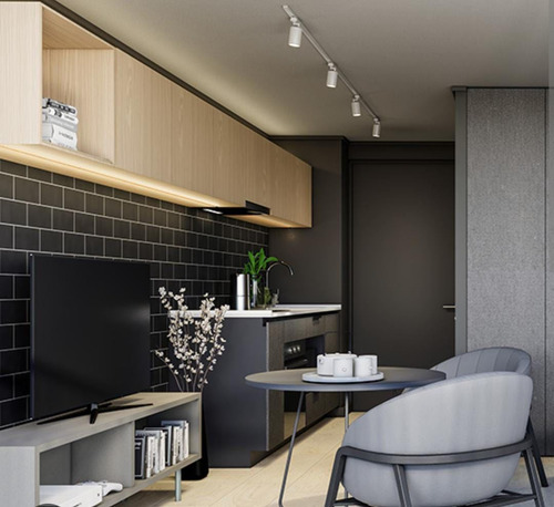 Departamento En Venta De 1 Dorm. En Santiago