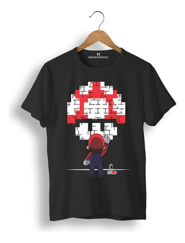 Remera: Mario Bros Grafitero  Memoestampados