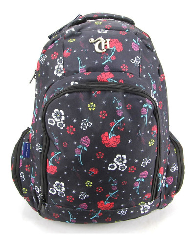 Mochila Capricho Floral Costas Juvenil Dmw 11868