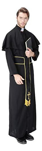 Hde Disfraz De Sacerdote Para Hombre Traje De Fiesta De Hall